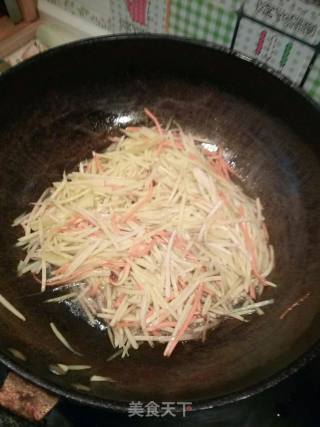 Garlic Potato Shreds recipe