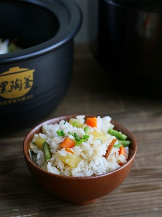 Savoury Potato Braised Rice recipe