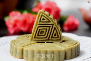 #trust之美#chocolate-flavored Peach Mountain Skin Mooncake recipe