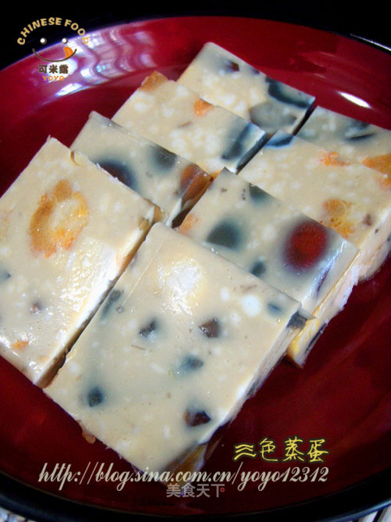 Three-color Steamed Egg recipe