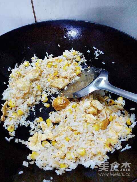 Fried Rice with Egg and Corn recipe