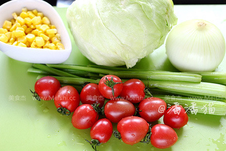 Cartoon Pasta Salad with Seasonal Vegetables recipe