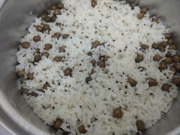 Yam Tricolor Quinoa Rice recipe