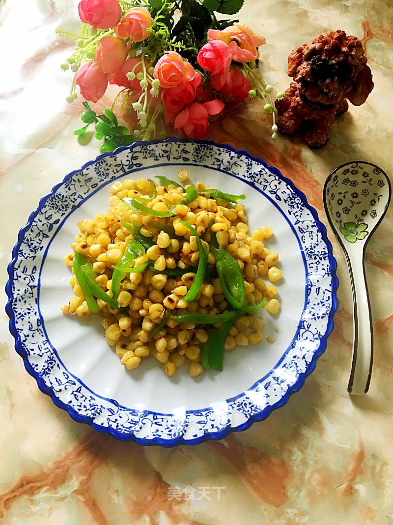 Green Pepper Shredded Corn Kernels recipe