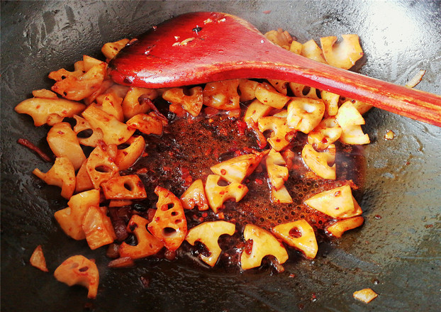 Spicy Fried Lotus Root recipe