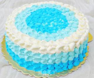 Blue Ocean Heart Cake recipe