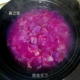 Purple Sweet Potato and Tremella Soup recipe