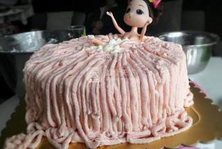 Super Simple Barbie Birthday Cake (not Too Beautiful) recipe