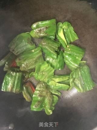 Stir-fried Green Peppers with Tempeh recipe