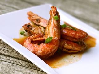 Braised Argentine Red Shrimp in Oil recipe