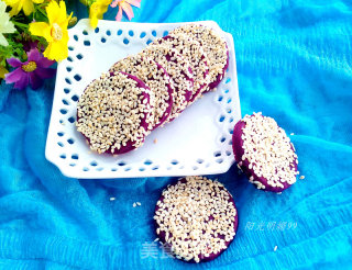 Purple Sweet Potato Sesame Cake recipe