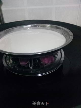 Glutinous Rice Cake (purple Sweet Potato) recipe