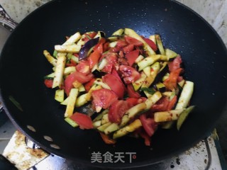 Eggplant Tomato Noodles recipe