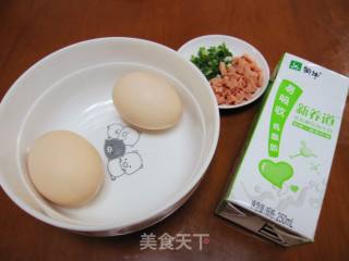 Produced by Xiaowenzi~~【ham Sausage Milk Steamed Egg】 recipe