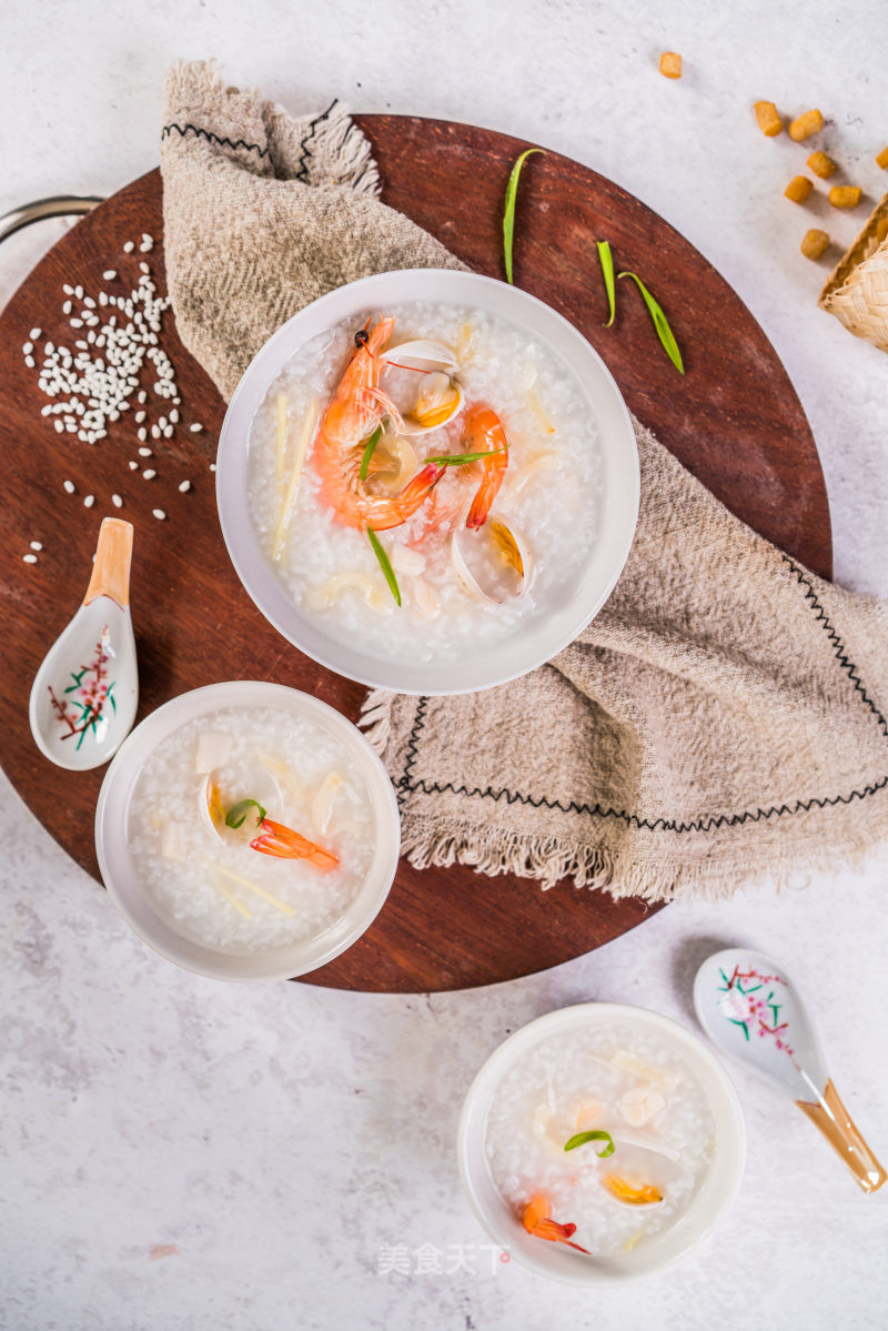 Fish Maw Scallop Seafood Congee recipe