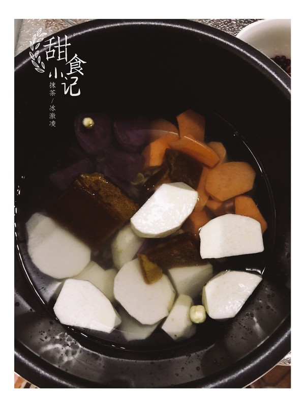 Red Bean Taro Sweet Potato Syrup recipe