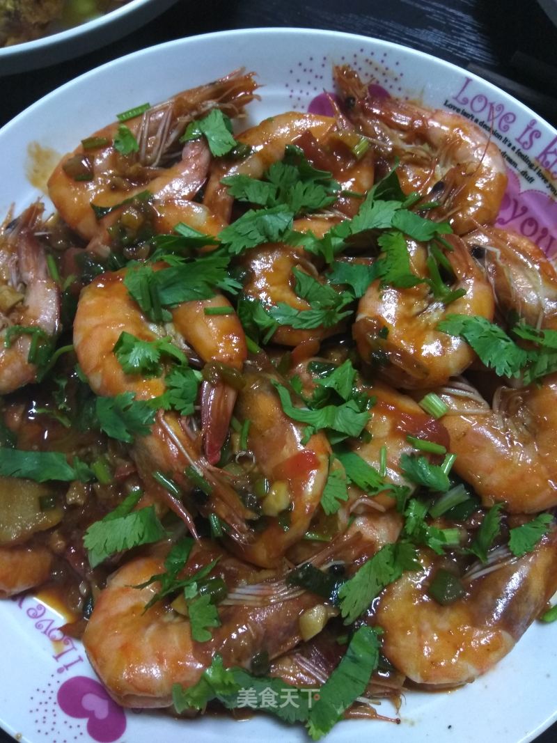 Braised Shrimp in Tomato Sauce