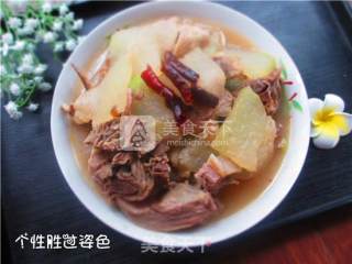 Brine Duck Stewed Winter Melon recipe