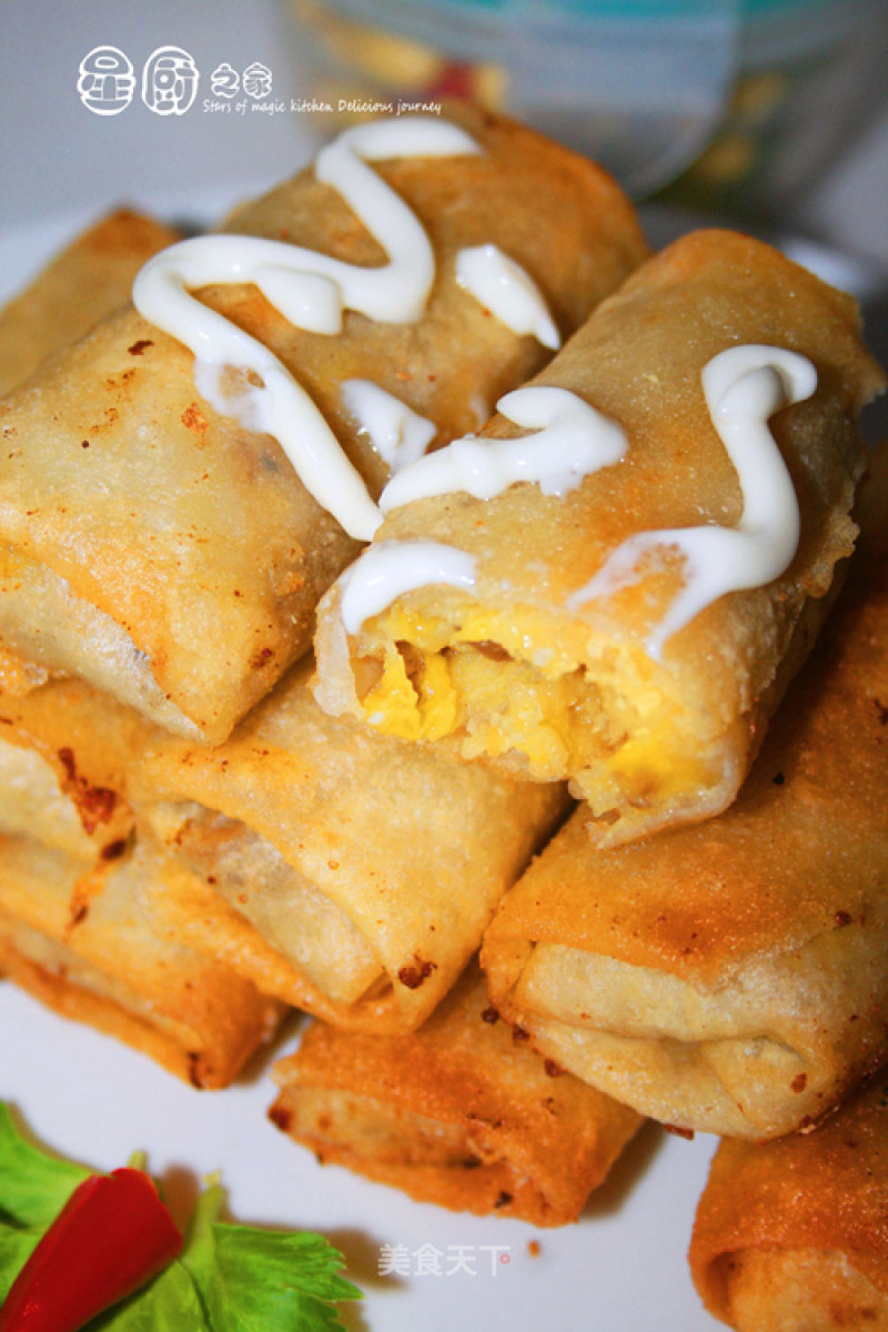 [new Breakfast Style, Just 15 Minutes] Cheese Banana Roll recipe