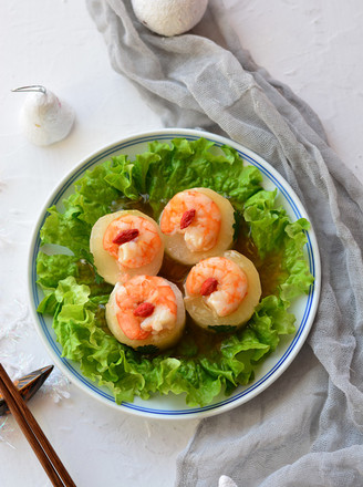 Steamed Winter Melon with Shrimp and Scallop recipe