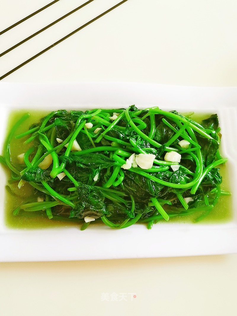 Green Stir-fried Sweet Potato Leaves recipe