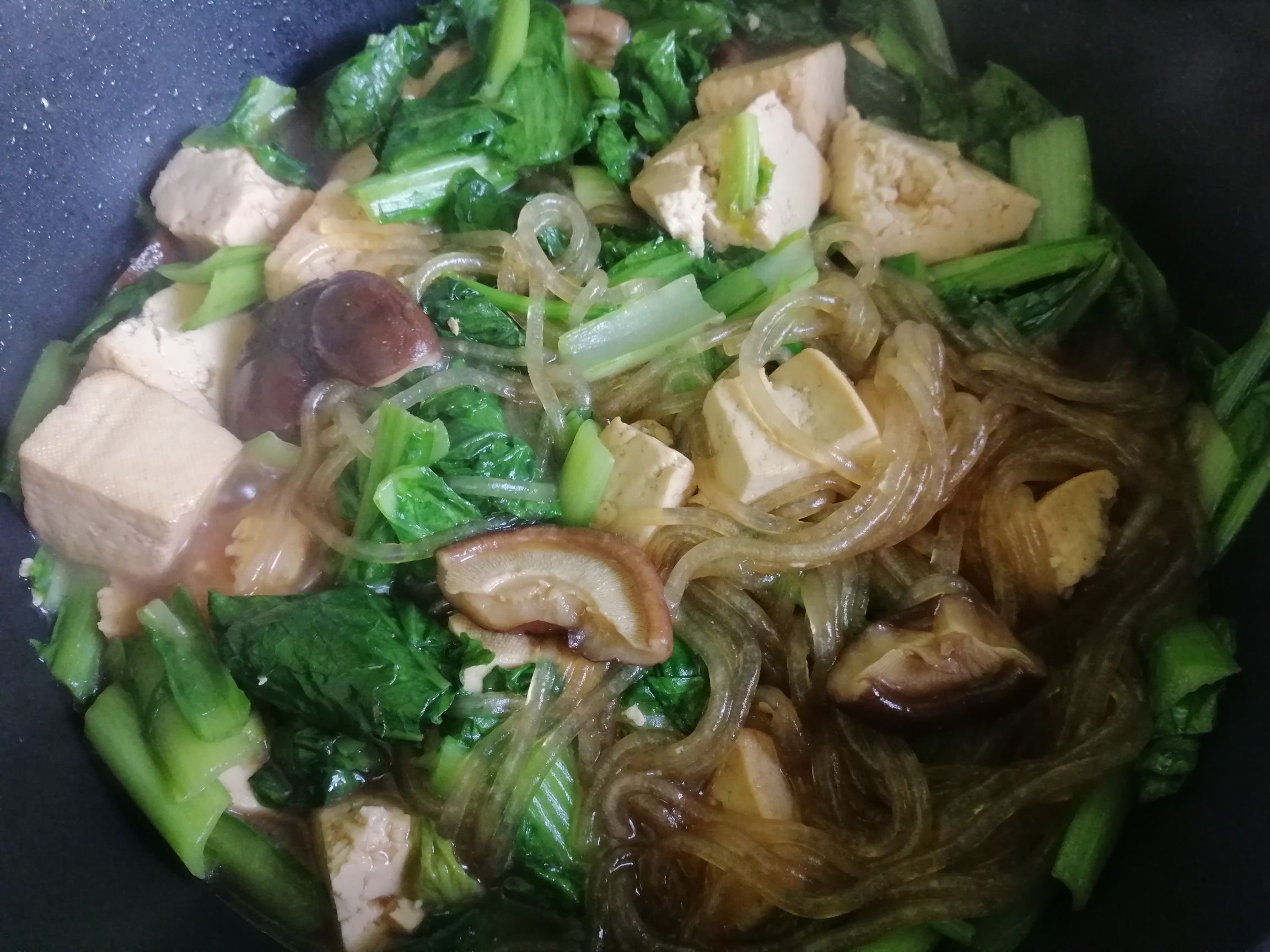 Braised Tofu with Chinese Cabbage Vermicelli recipe