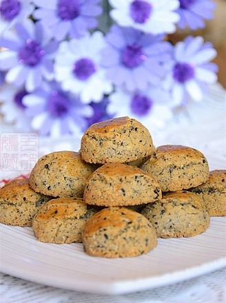 Walnut and Black Sesame Shortbread recipe