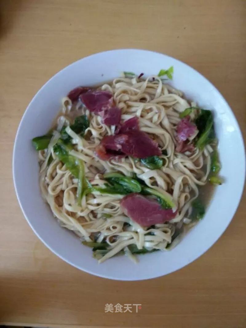 Green Vegetable Beef Noodle recipe