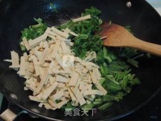 Fried Bean Curd with Komatsu Greens recipe