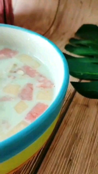 Soy Milk and Fruit Sago recipe