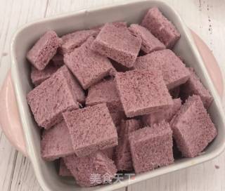 Purple Sweet Potato Toast Pudding recipe