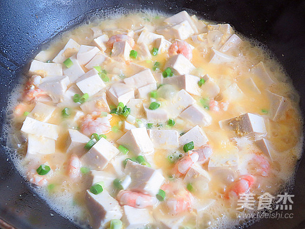 Salted Egg Yolk Shrimp Tofu recipe