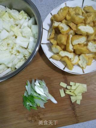 Stir-fried Cabbage Heart with Tofu recipe