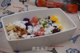 #salad#chia Seed Yogurt Rainbow Salad recipe