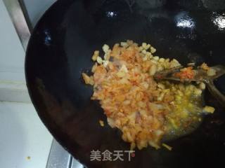 Fried Rice with Spicy Cabbage and Diced Pork recipe