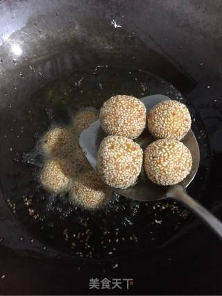 Pumpkin Glutinous Rice Sesame Dumpling recipe