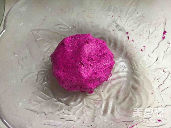 Dragon Fruit Sago Bean Paste Rolls recipe