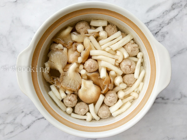 Mushroom Meatball Soup recipe