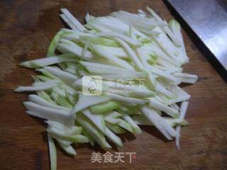 Mustard Shreds Bloom at Night, Boiled Dry Shreds recipe