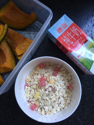 Pumpkin Oatmeal with Milk recipe