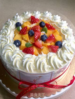 Fruit Cream Cake recipe