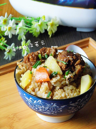 Braised Rice with Potato Ribs recipe