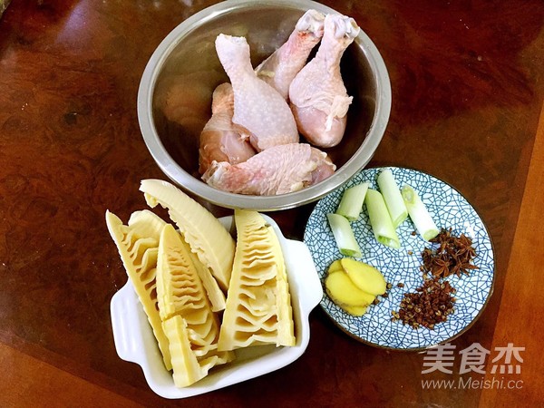 Delicious Braised Chicken Drumsticks with Winter Bamboo Shoots recipe