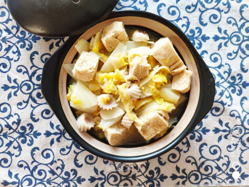 Frozen Tofu Stewed with Cabbage recipe
