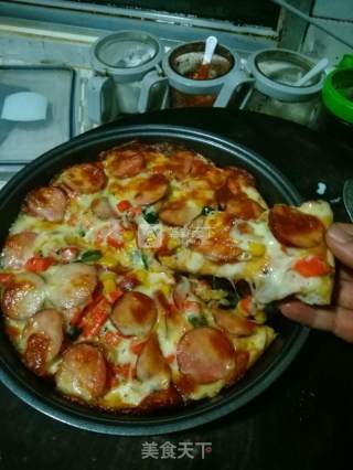 #aca烤明星大赛# Sausage Pizza More Than Pizza Hut recipe