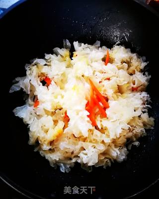 Fried Melon Slices with White Fungus recipe