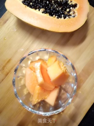 Papaya Mixed with Yogurt recipe
