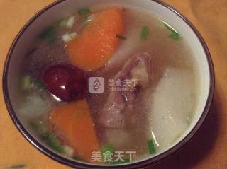 Chinese Yam, Carrot and Cured Chicken Legs recipe