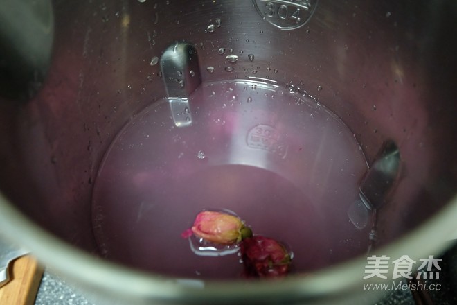 Purple Sweet Potato Rose Oatmeal Soy Milk recipe