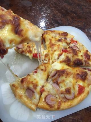 Taiwan Sausage and Bacon Pizza recipe